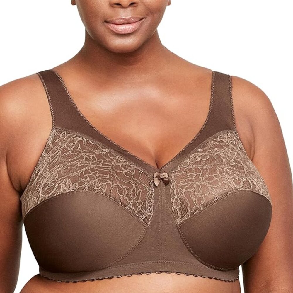 Glamorise Women's Magiclift Original Support Bra Wirefree #1000 44G NWOT